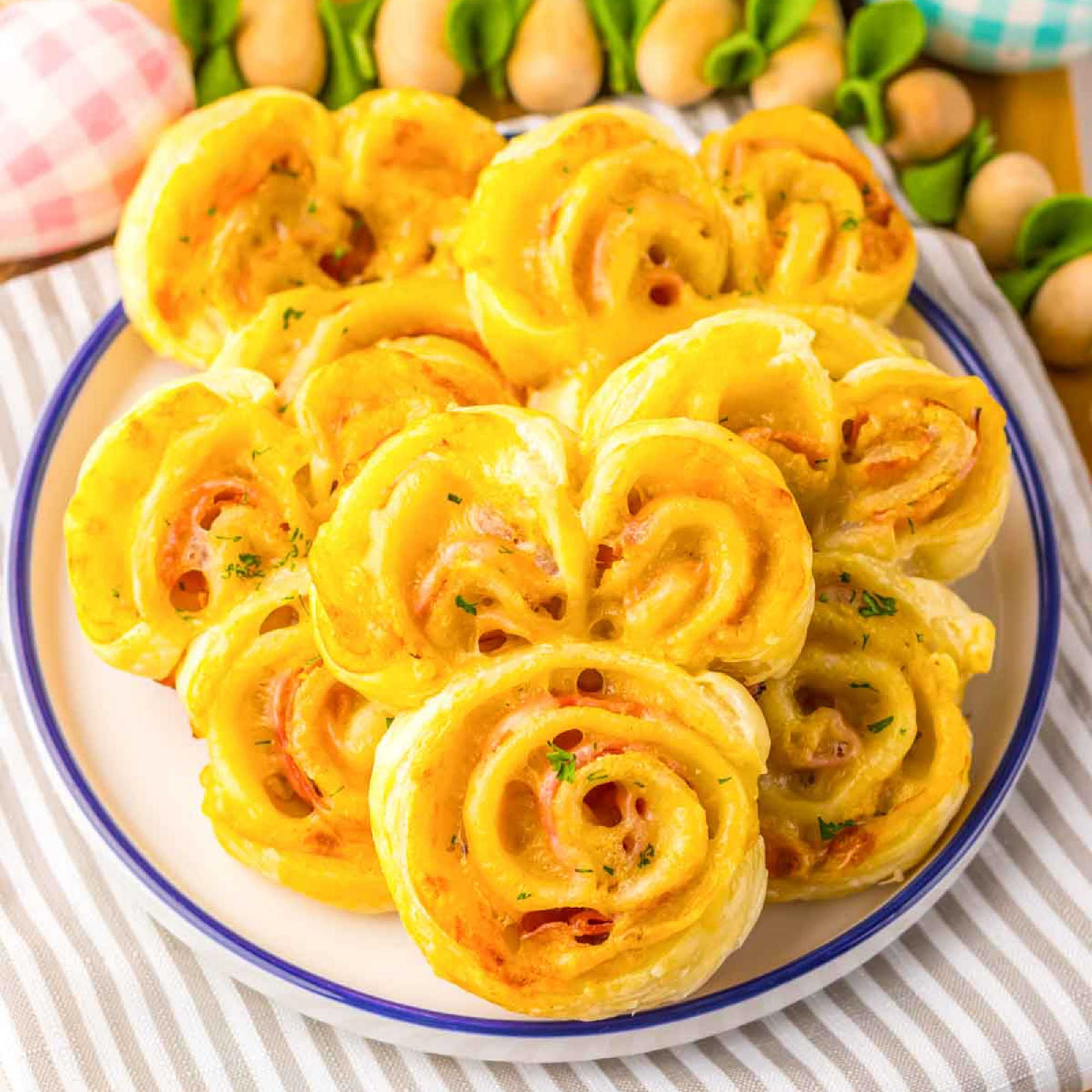 Easter Bunny Ham and Cheese Appetizer
