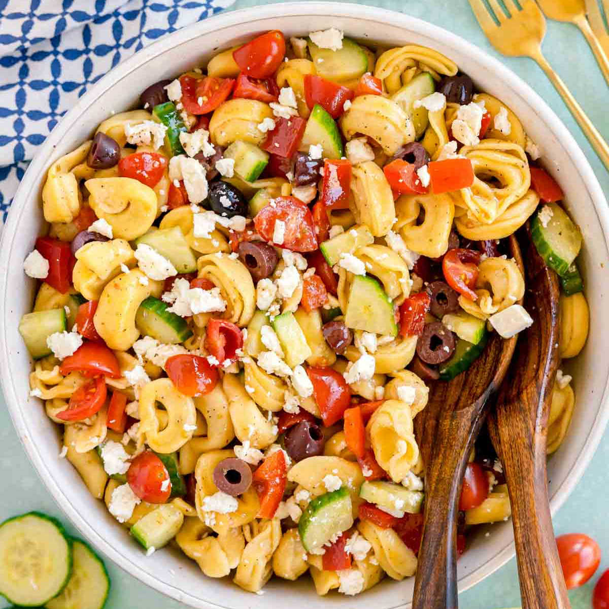 Greek pasta tortellini salad recipe