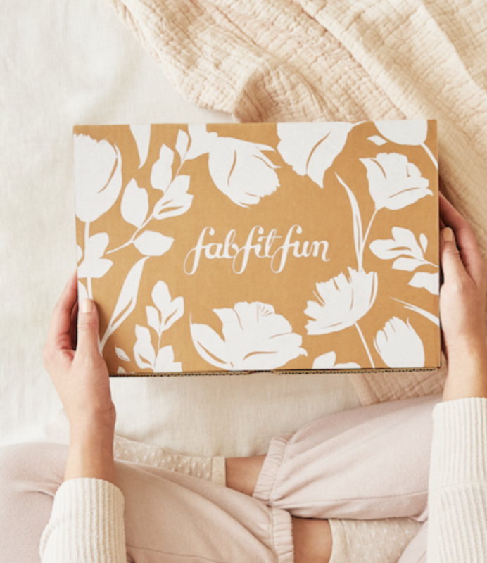 Fab Fit Fun box with someone's hands