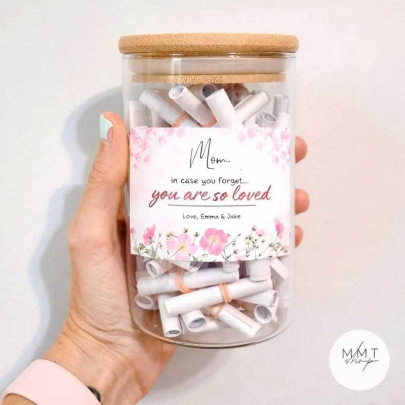 hand holding an appreciation jar