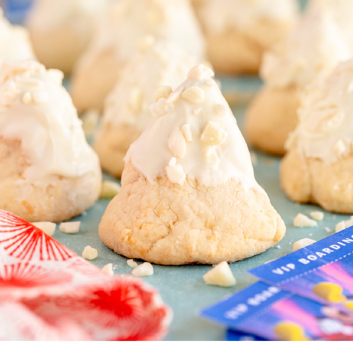square picture of copycat Disneyland matterhorn macaroons