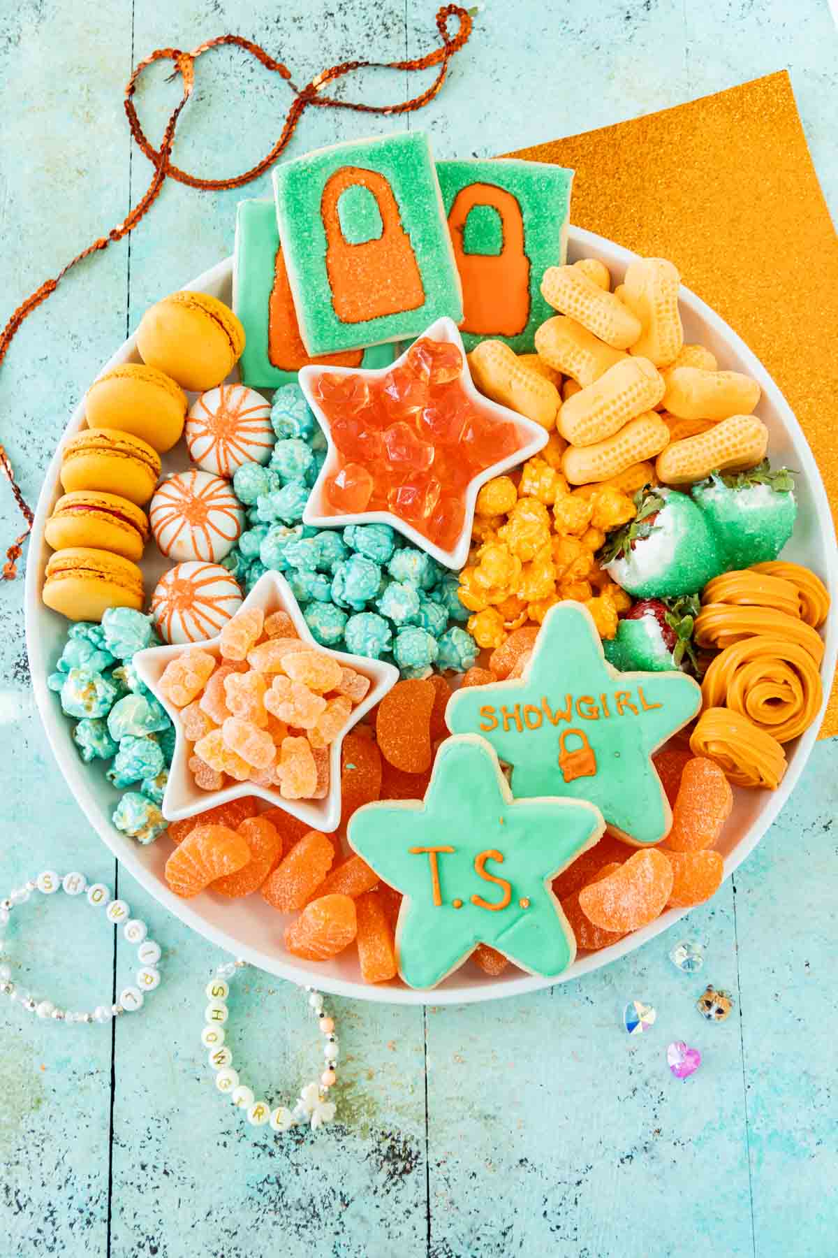 Taylor Swift life of a showgirl snack board