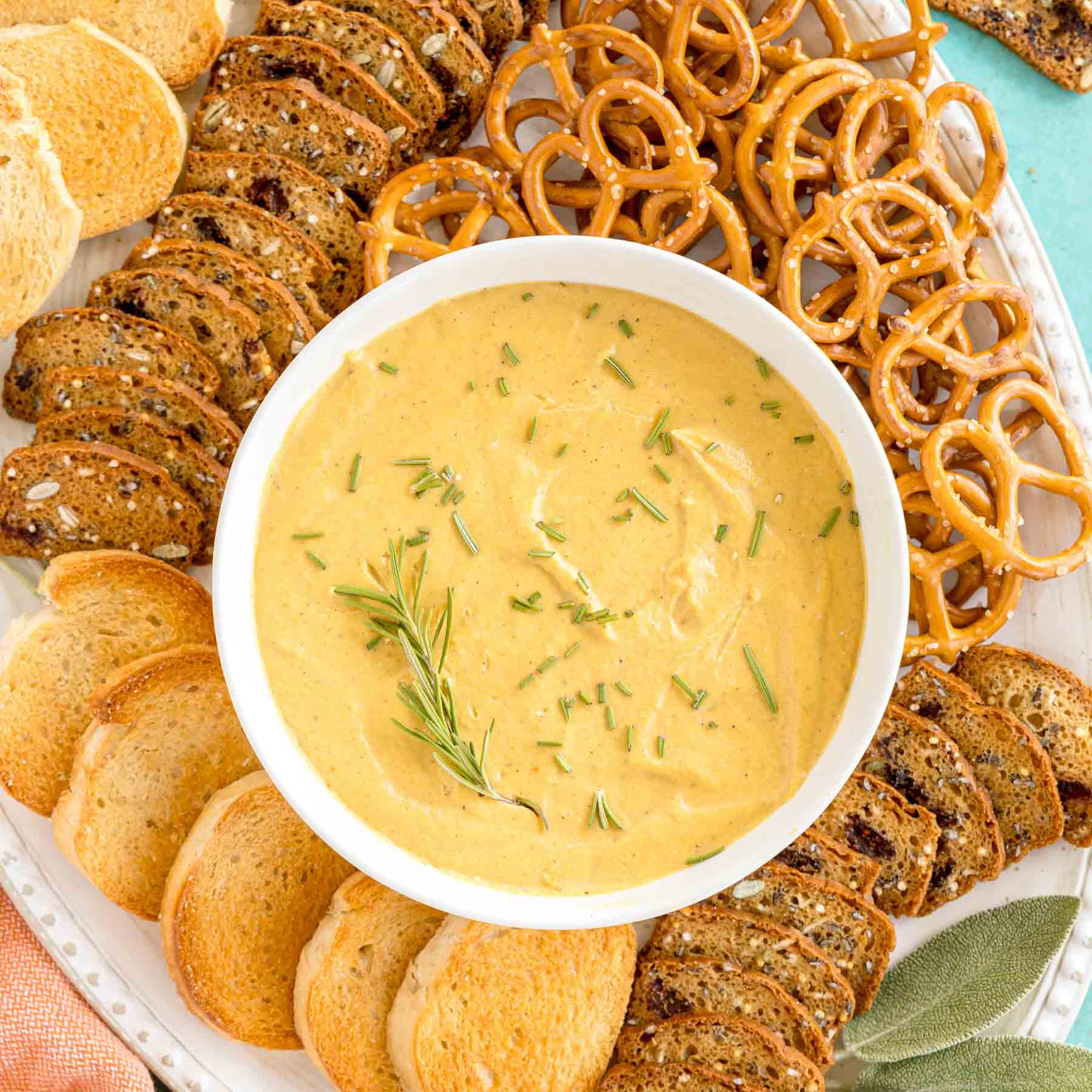 Baked Pumpkin Goat Cheese Dip