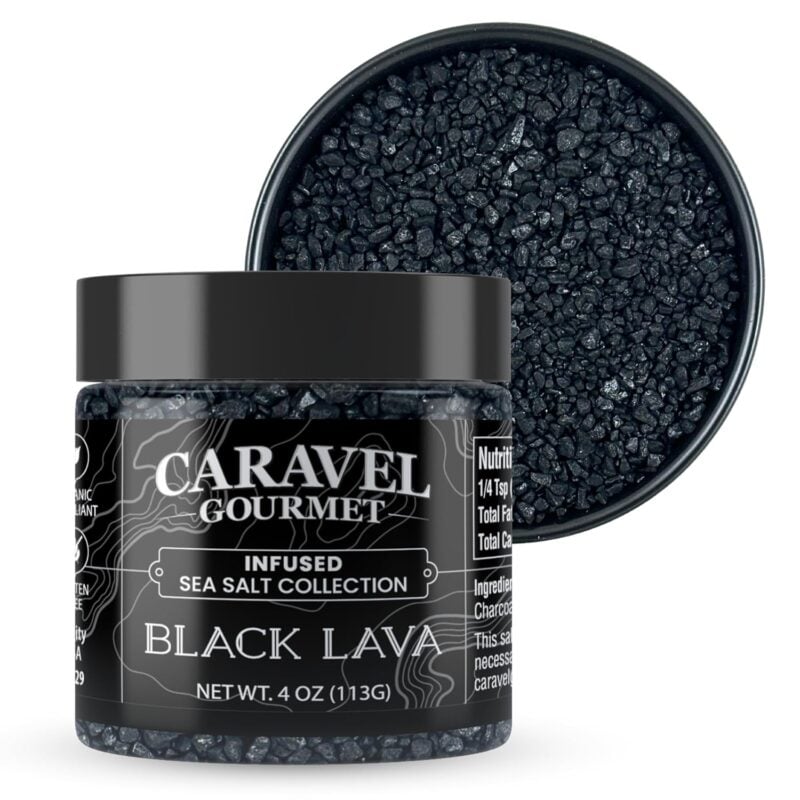 black lava salt