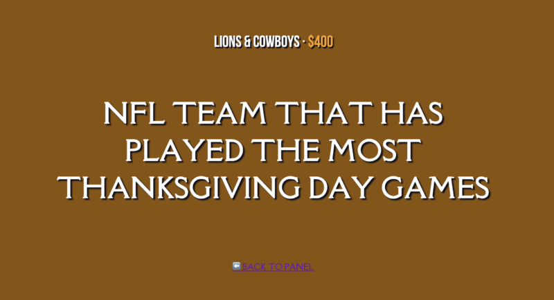 Thanksgiving Jeopardy PowerPoint template