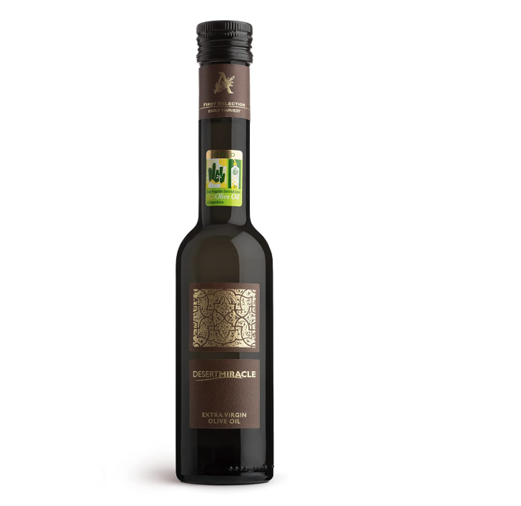 bottle of organic olive oil