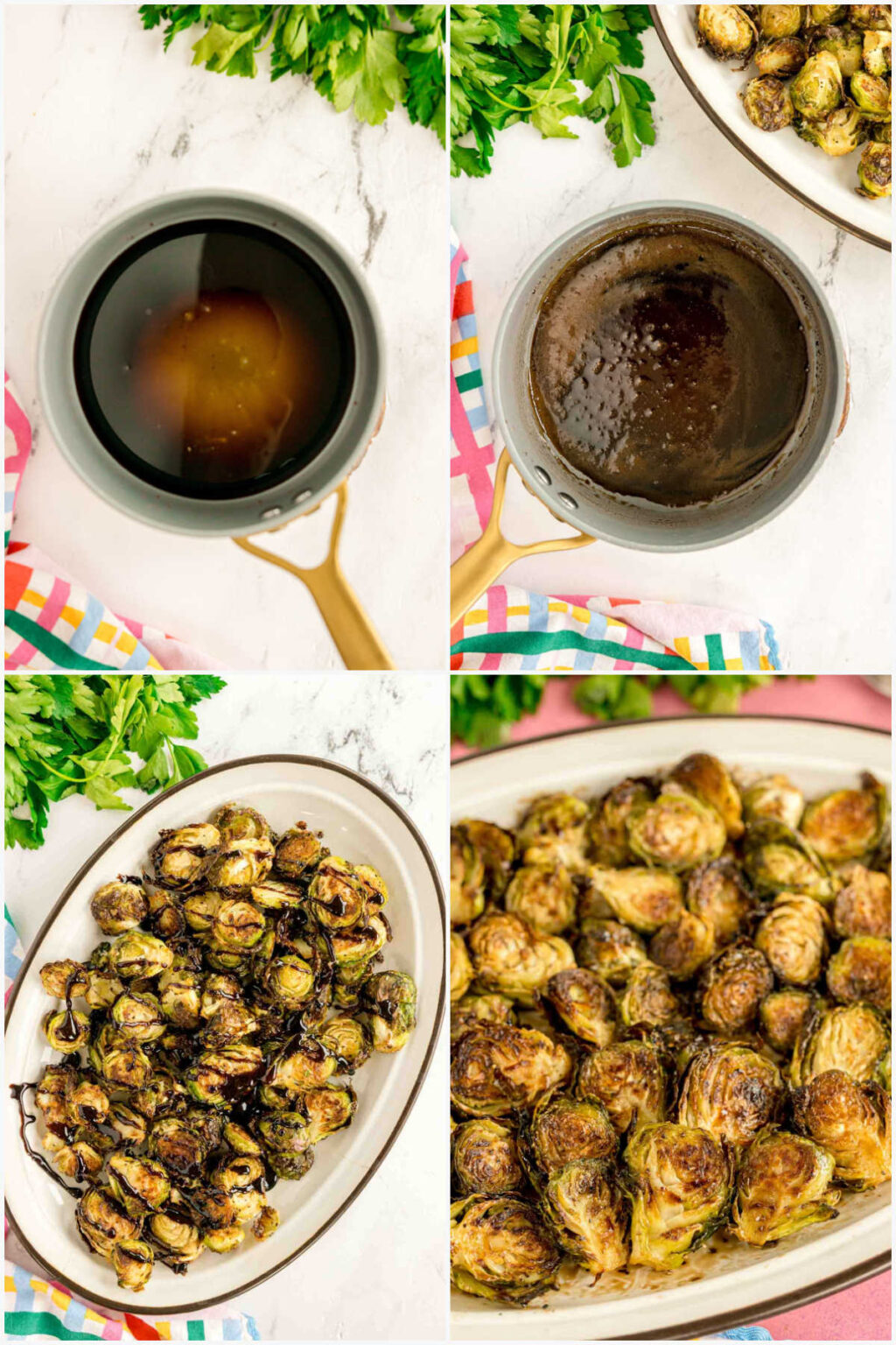 Balsamic Honey Brussels Sprouts - Play Party Plan