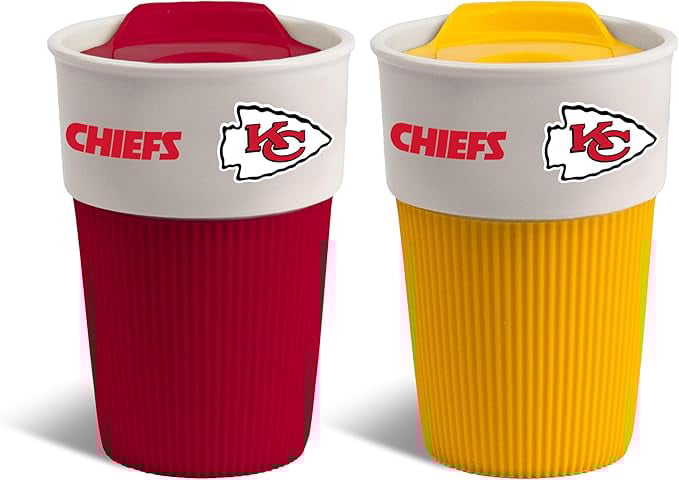 red and yellow mugs