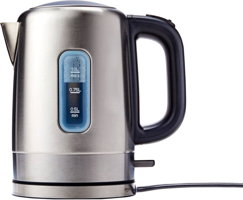 silver electric kettle