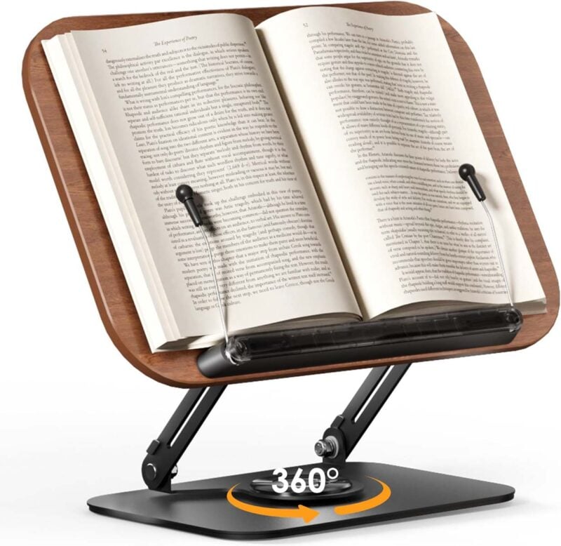 wood book stand