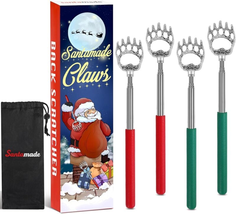 Santa themed back scratchers