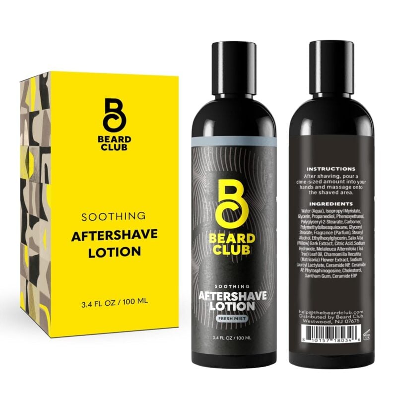 black bottles of after shave