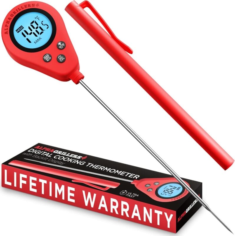 red meat thermometer with the box
