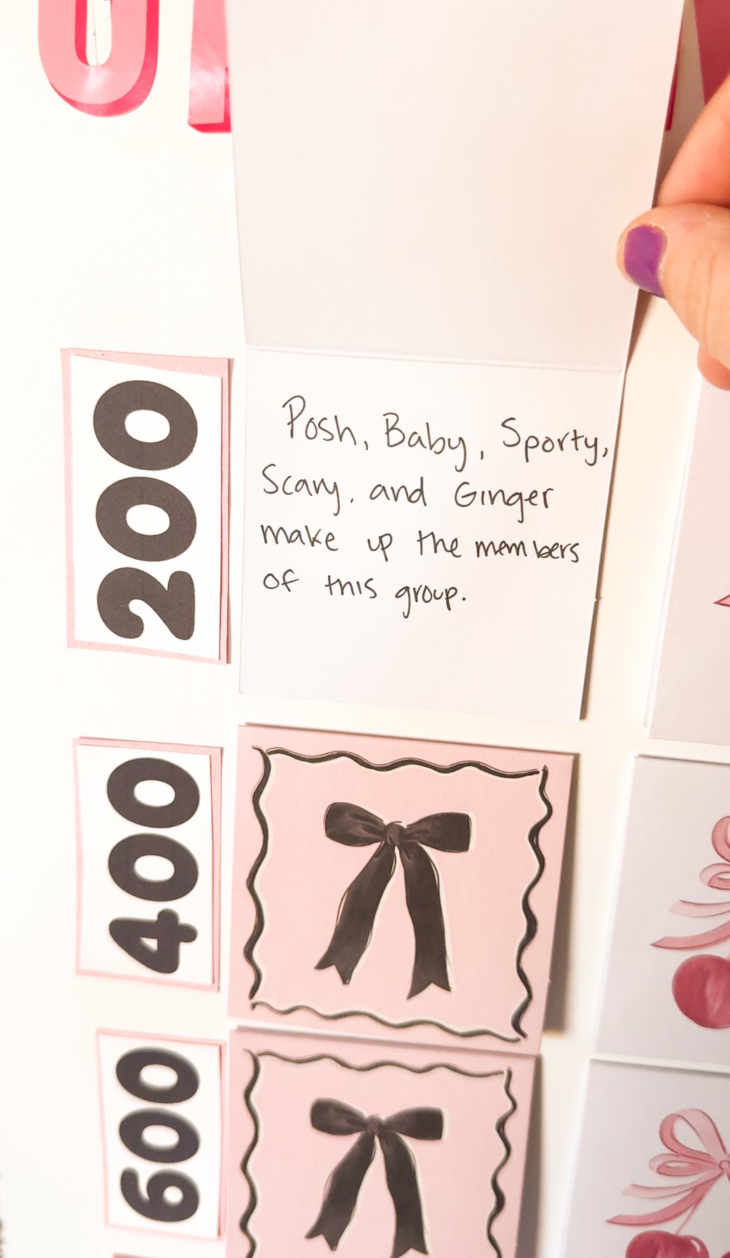 Galentine's Day Jeopardy card