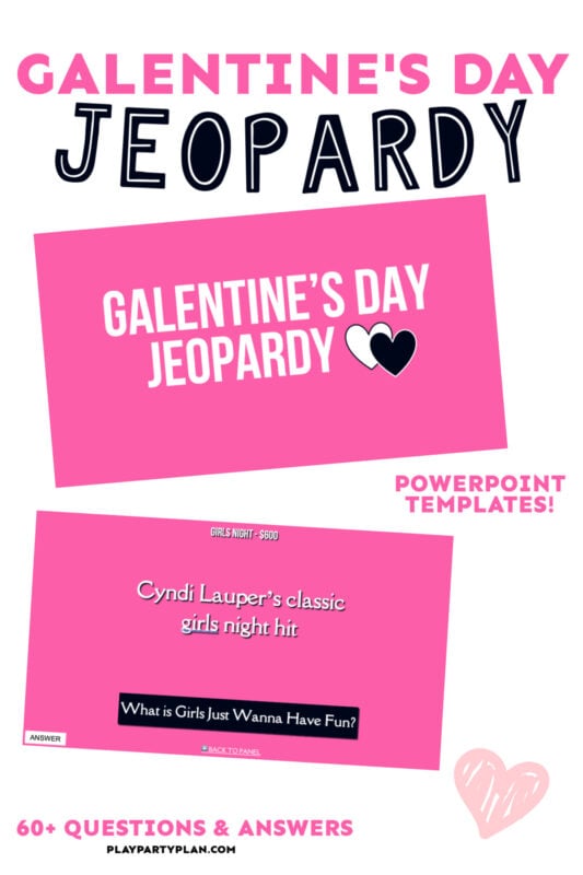 Galentine's Day Jeopardy question