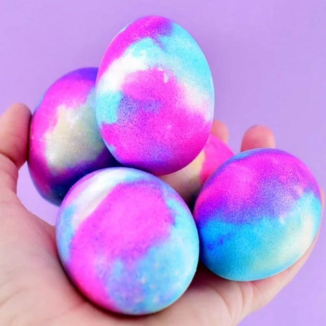 marbled easter eggs