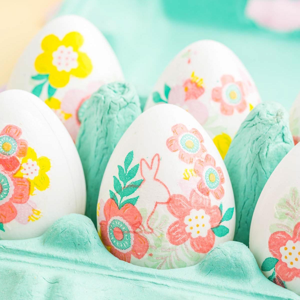 decoupaged easter egg