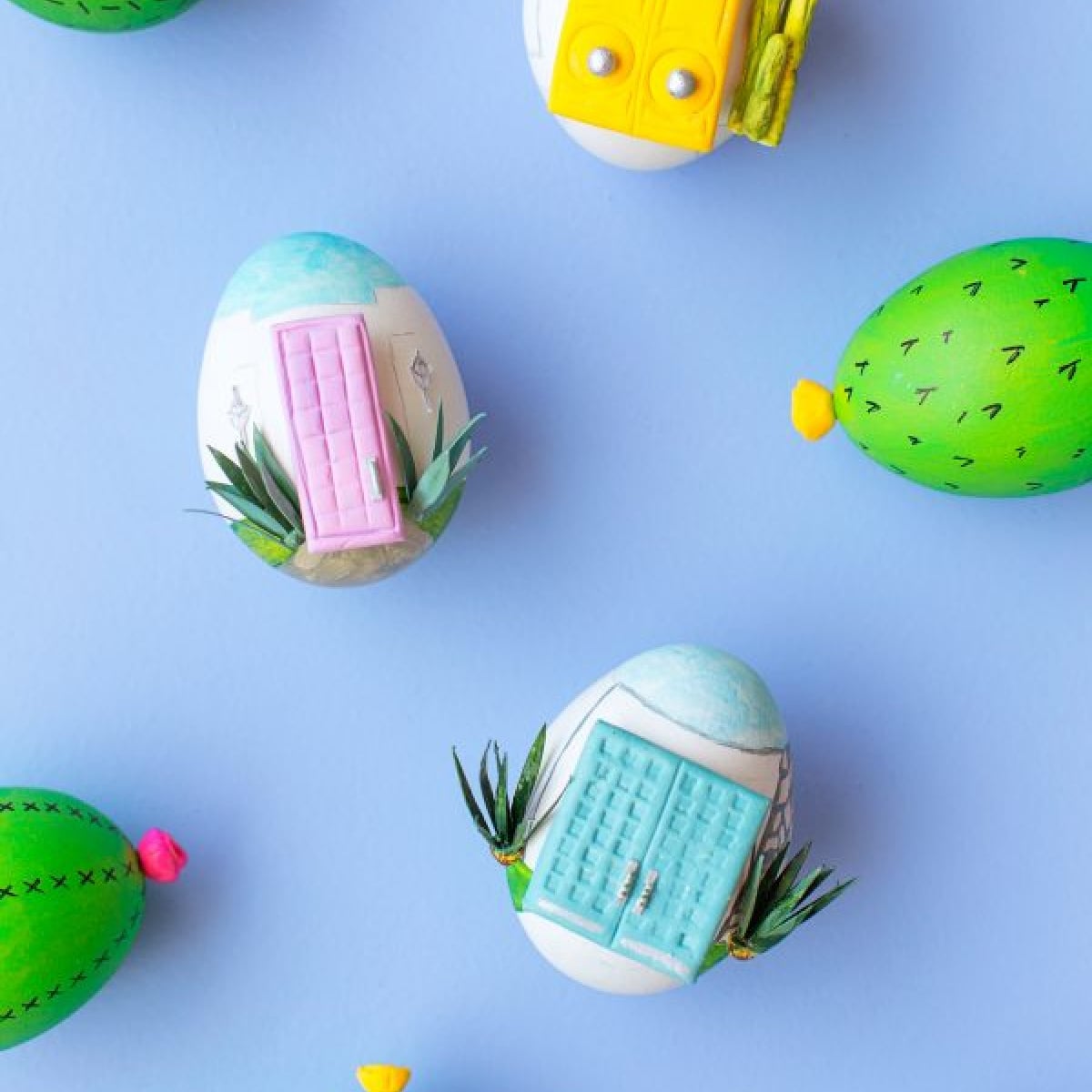 air clay easter eggs