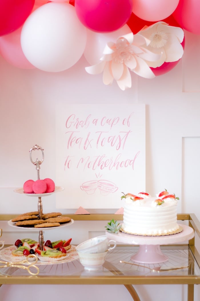 tea and toast party table