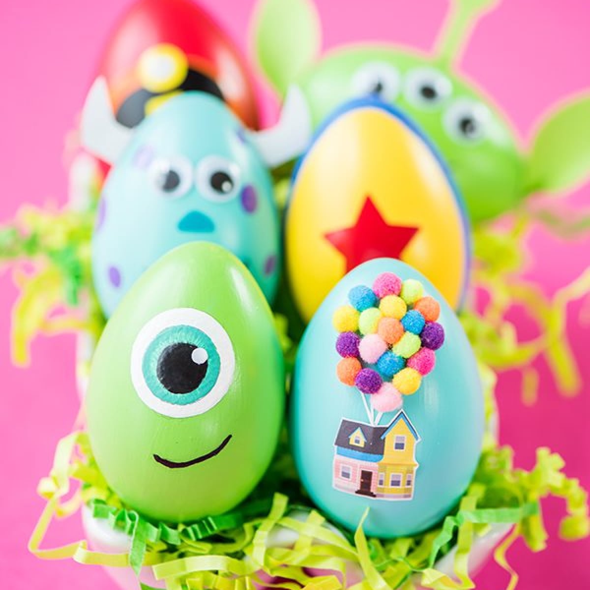 pixar painted eggs
