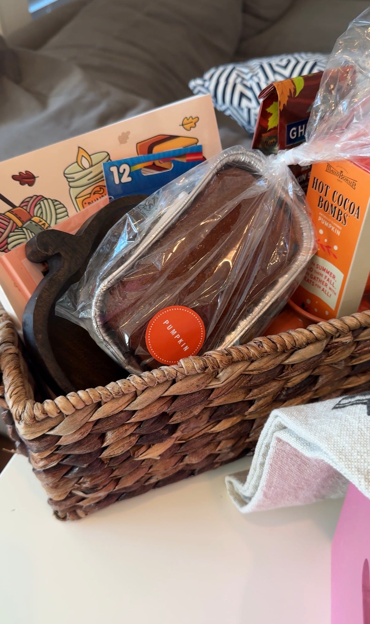 cozy coloring book gift basket