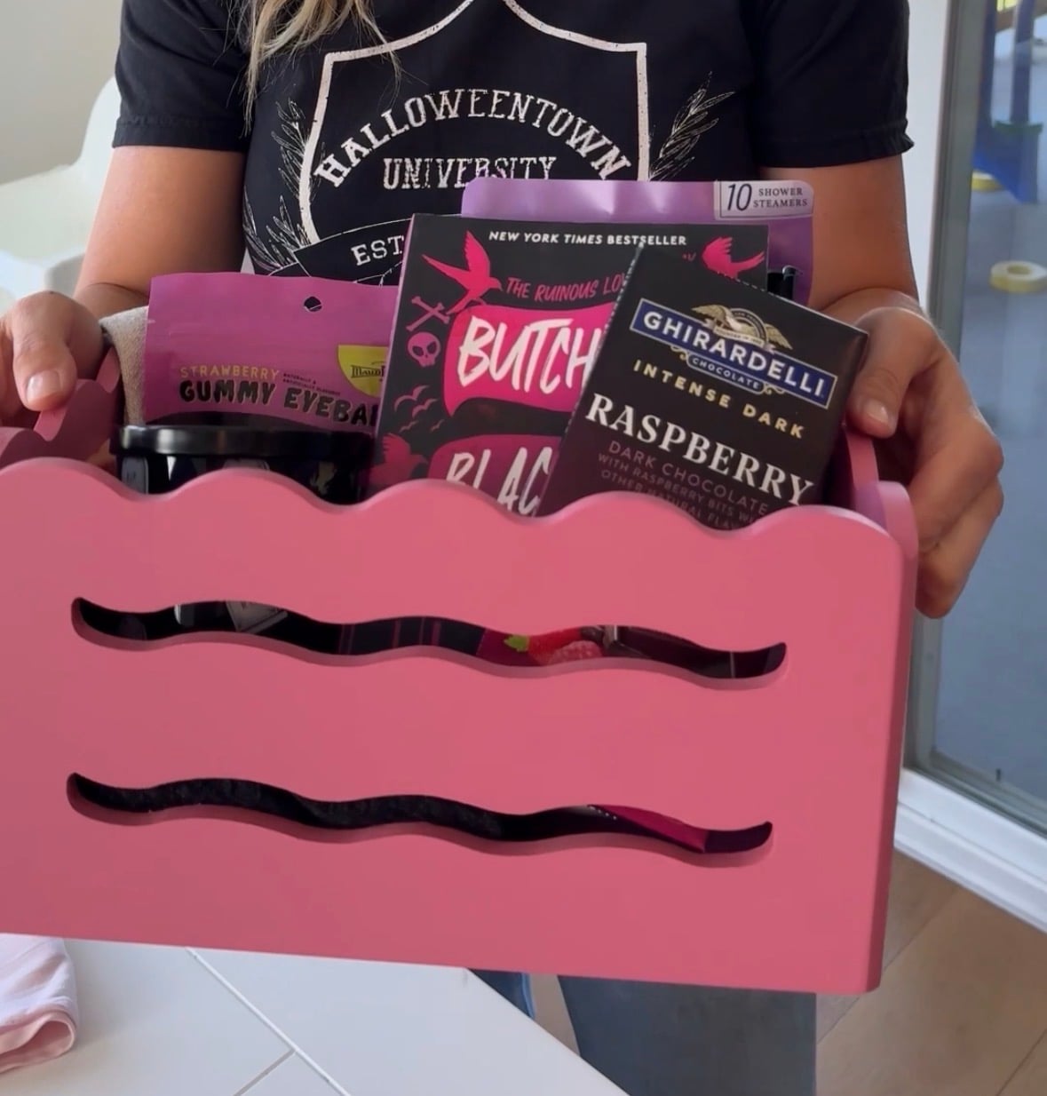 Butcher and Blackbirds themed book gift basket