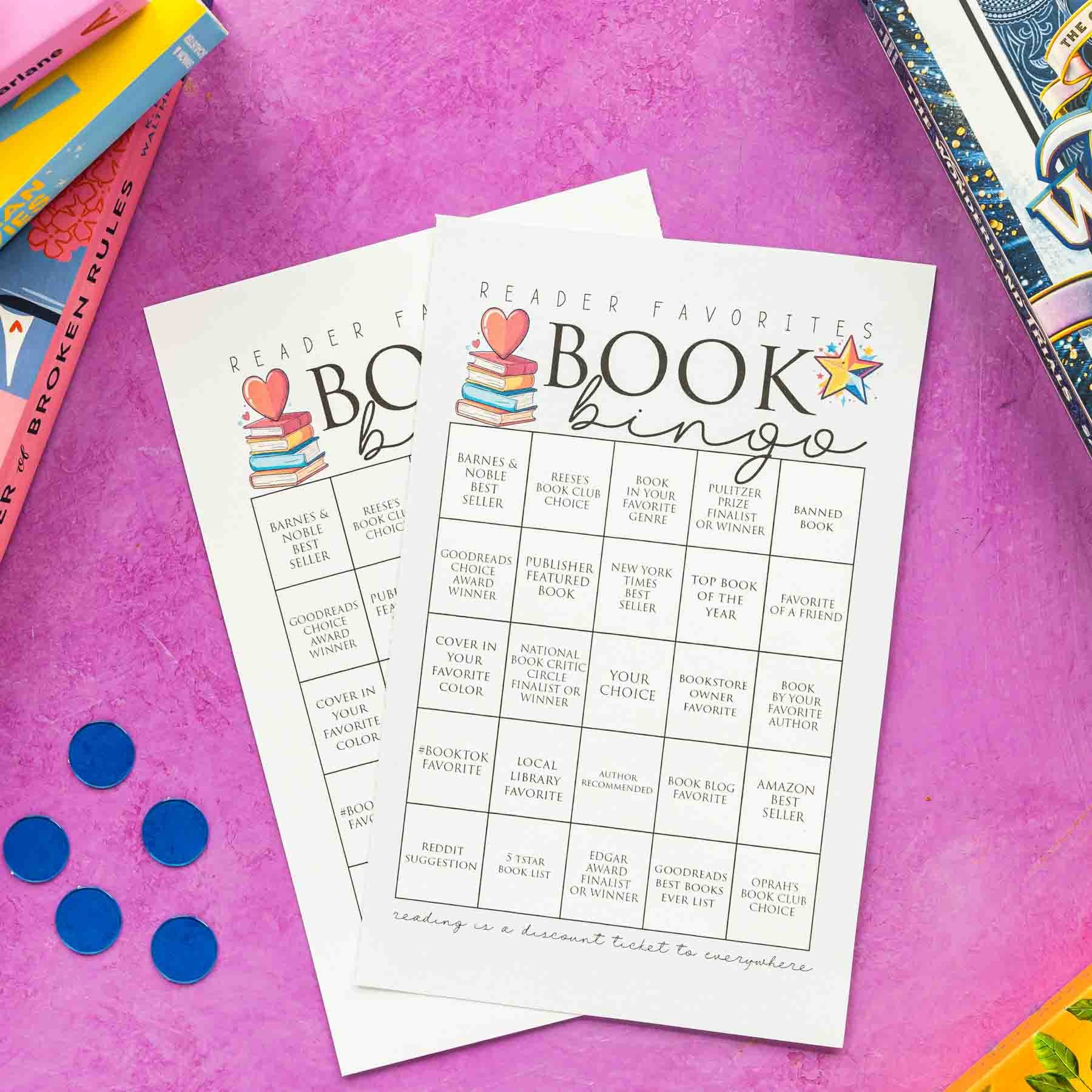 Book Bingo Cards
