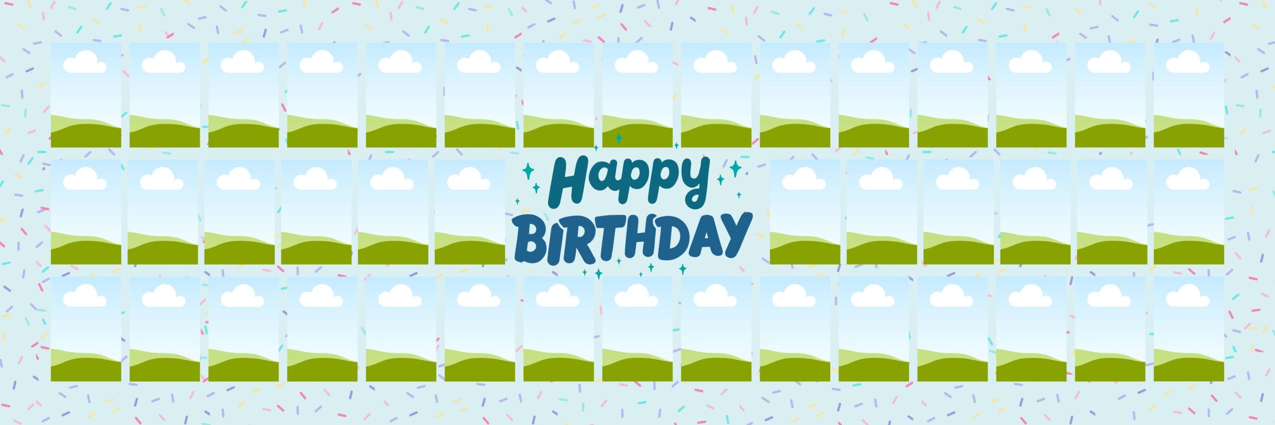 photo birthday banner