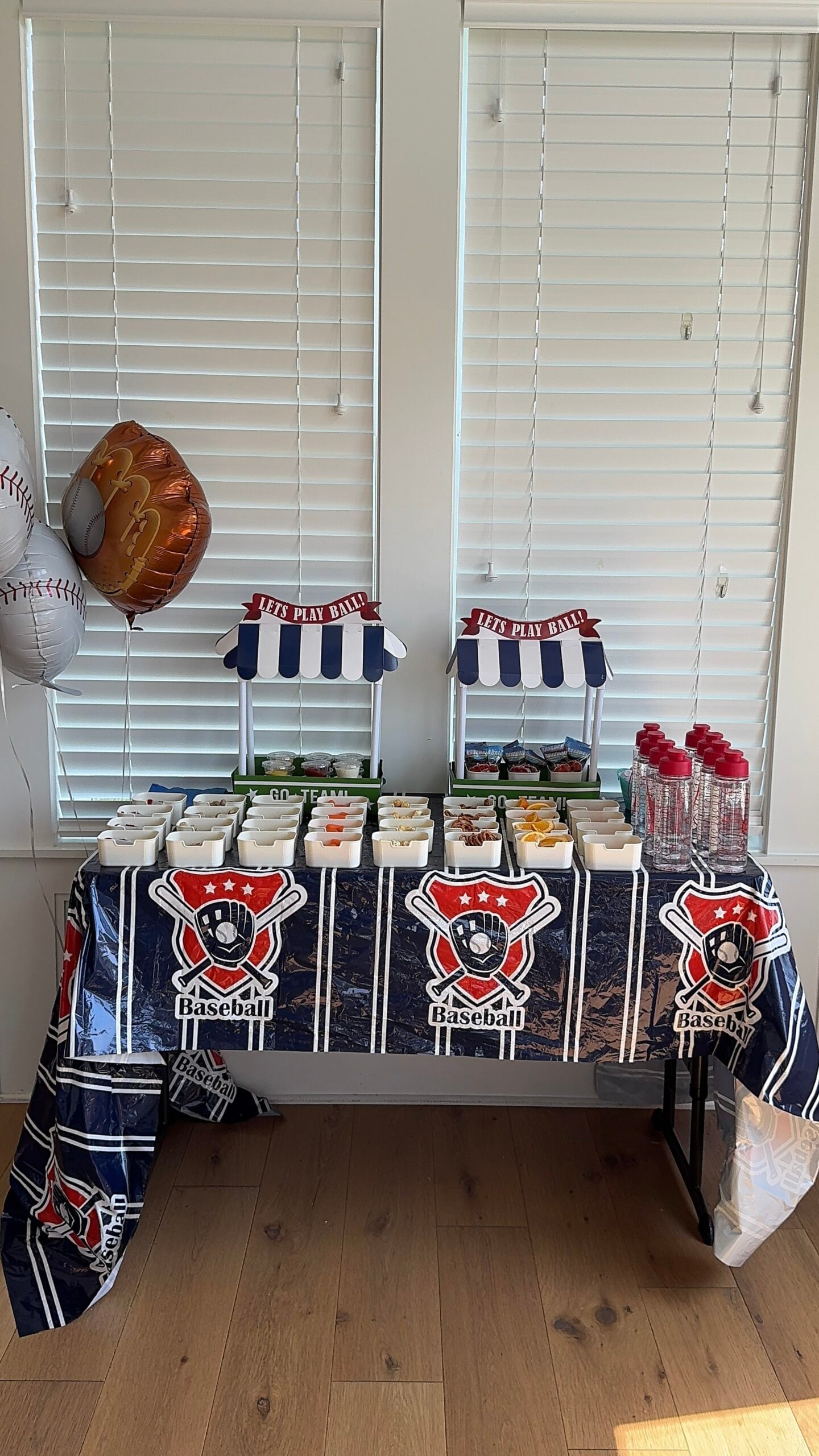 baseball party table
