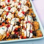 tray of ice cream nachos