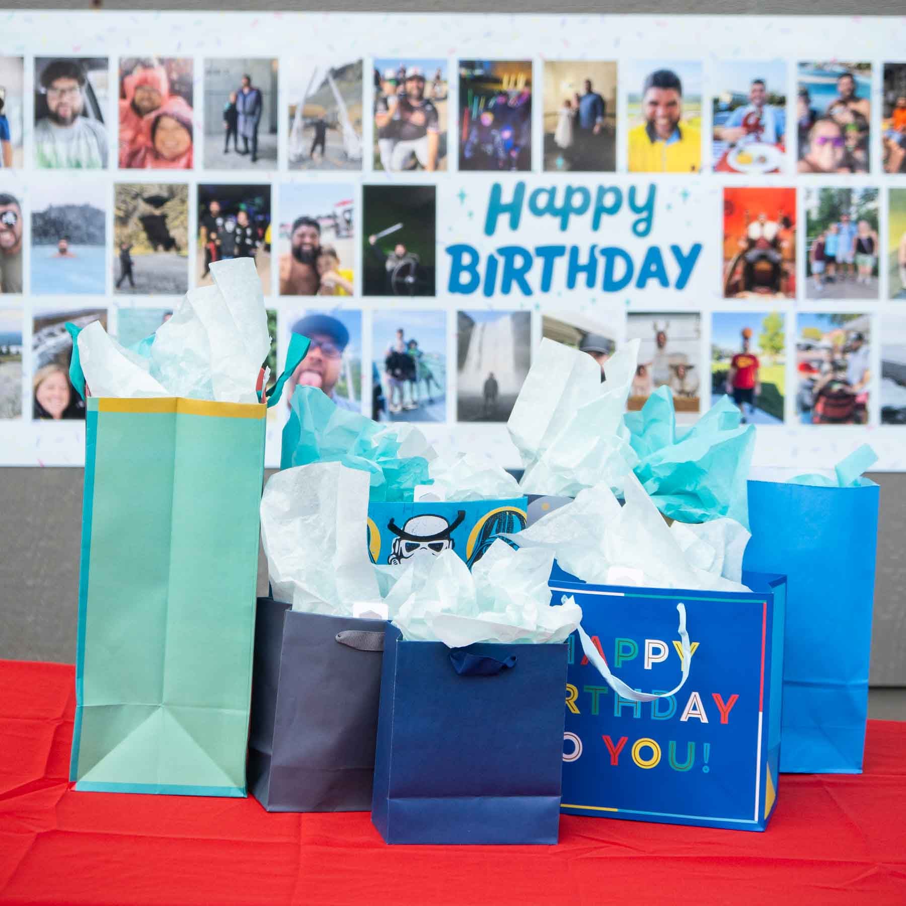 gifts on a table