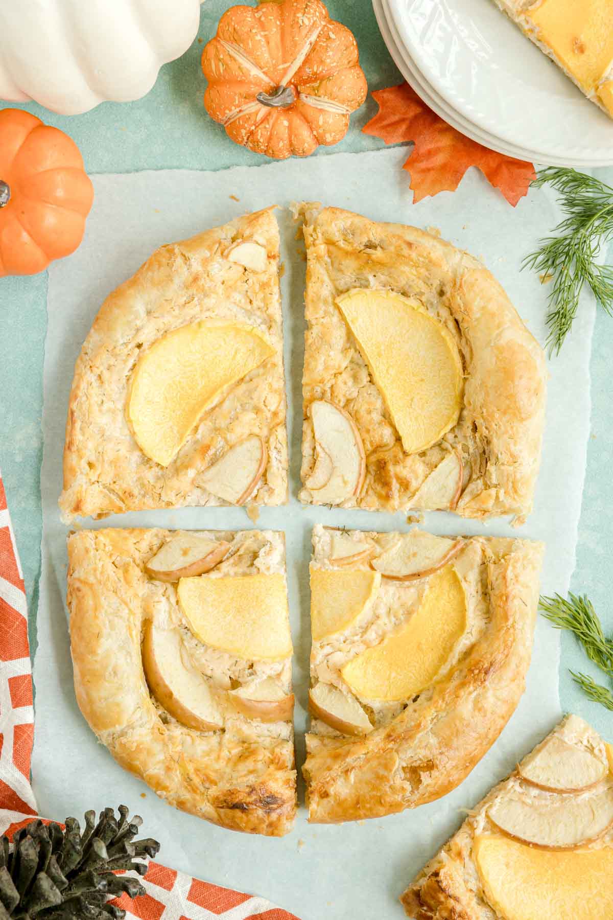 butternut squash sliced into four pieces