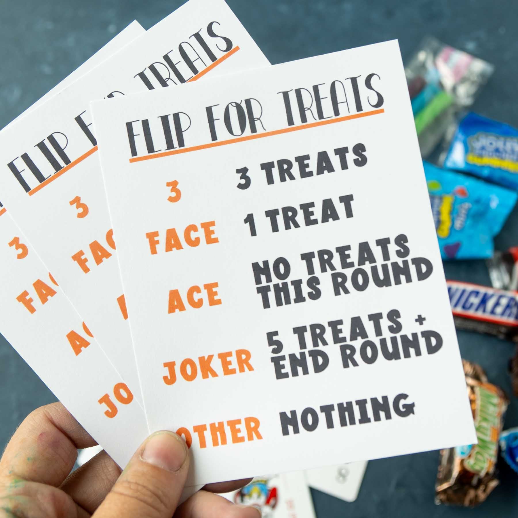 Flip for Treats Card Game