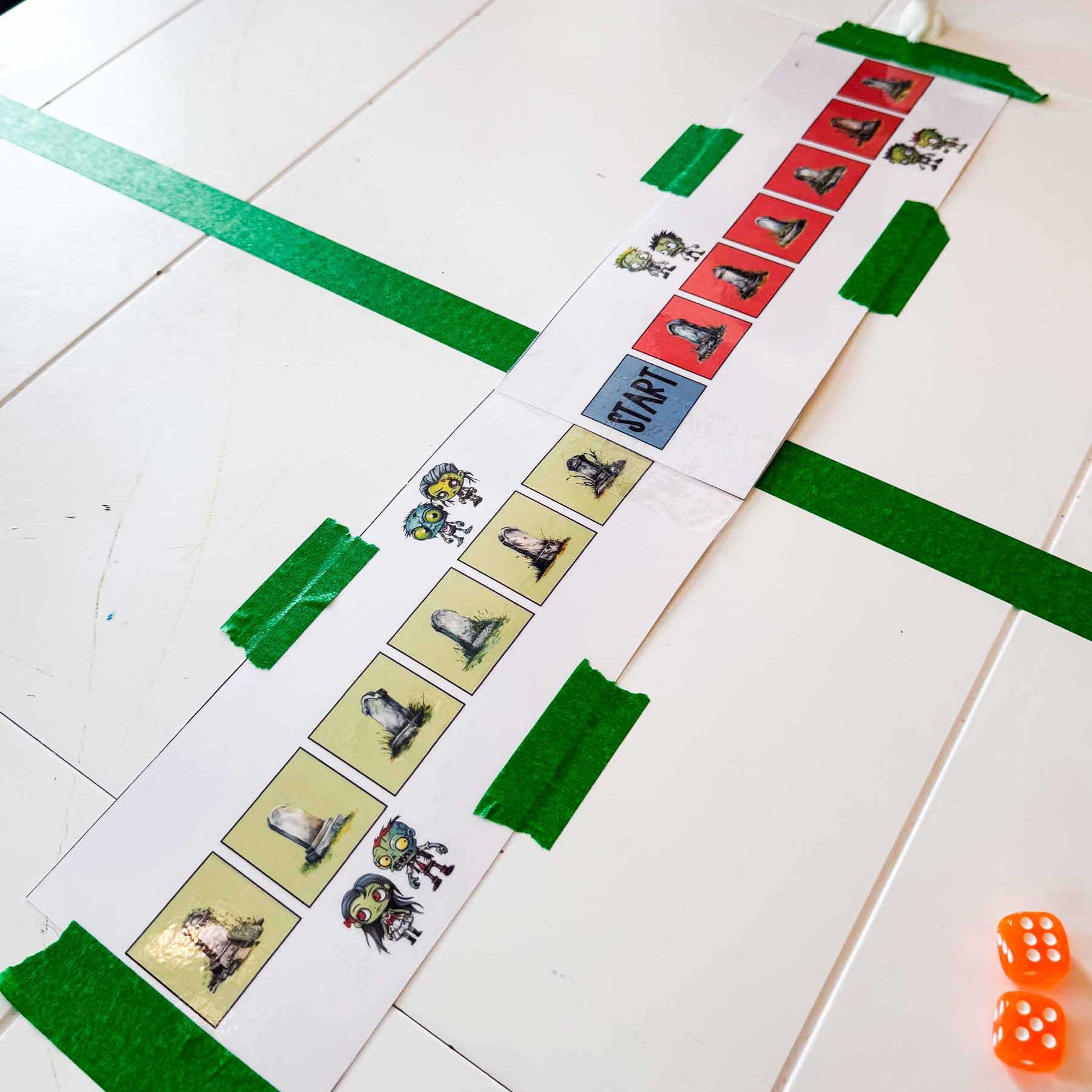 zombies vs survivors game board