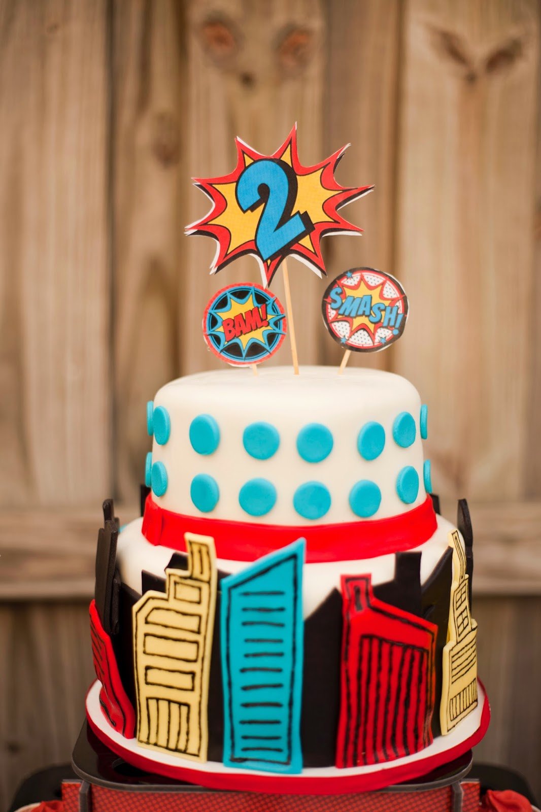 Superhero cake idea